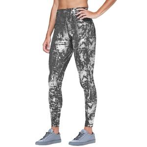LULULEMON Wunder Under High Waist Tights 28” in Brindle High Shine Metallic Foil